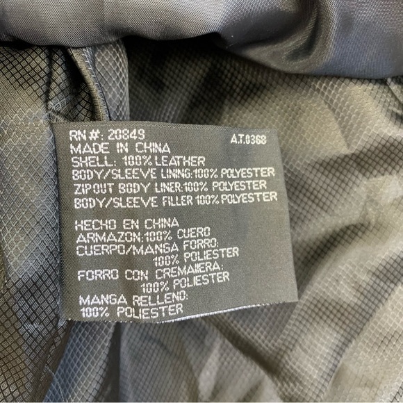 Excelled Womens black leather moto jacket full zip size XL bikercore - Picture 9 of 12